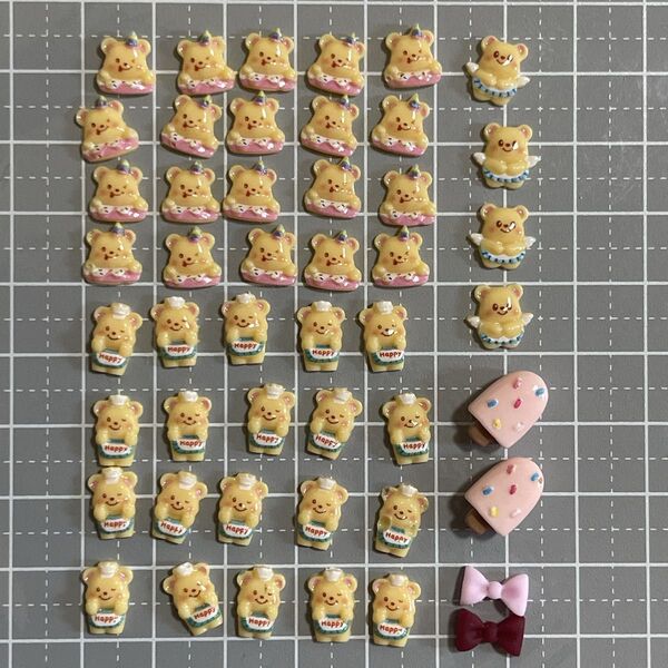 A くま ネイルパーツ 3D 熊クマ