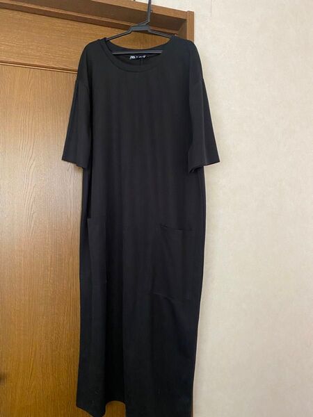 ZARA 半袖 ワンピース 黒