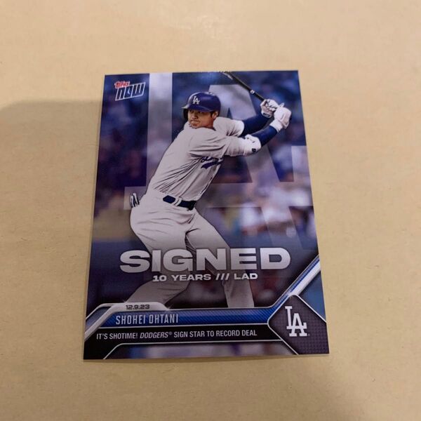Topps Now 大谷翔平 限定 カード MVP 侍ジャパン wbc ドジャース 入団 契約