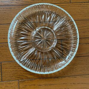 ガラス5分割大皿 ガラス皿 昭和レトロ レトロ 食器