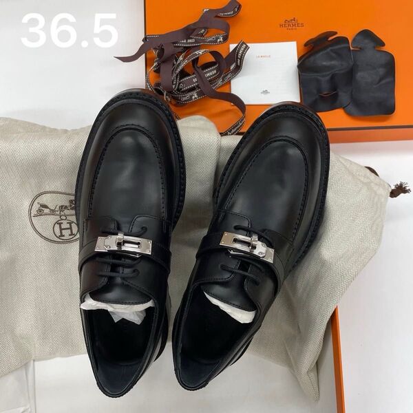 新品未使用 HERMES ダービー 《ファースト》黒 365