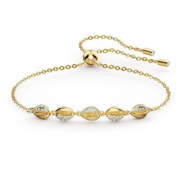 【新品/未使用】スワロフスキー ブレスレット ゴールド シェルモチーフ 箱付き ボックス SWAROVSKI