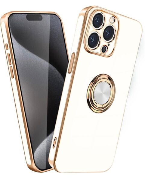 iphone15ProMax 用ケース 耐衝撃 リング付き TPU 車載ホルダー
