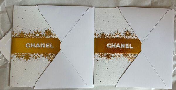最新 シャネル CHANEL ホリデー クリスマスメッセージカード レターセット