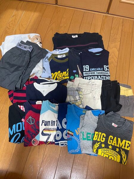 Tシャツ 半袖 長袖 プチプラ トレーナー ズボン 子供服 まとめ売り セット 110 120