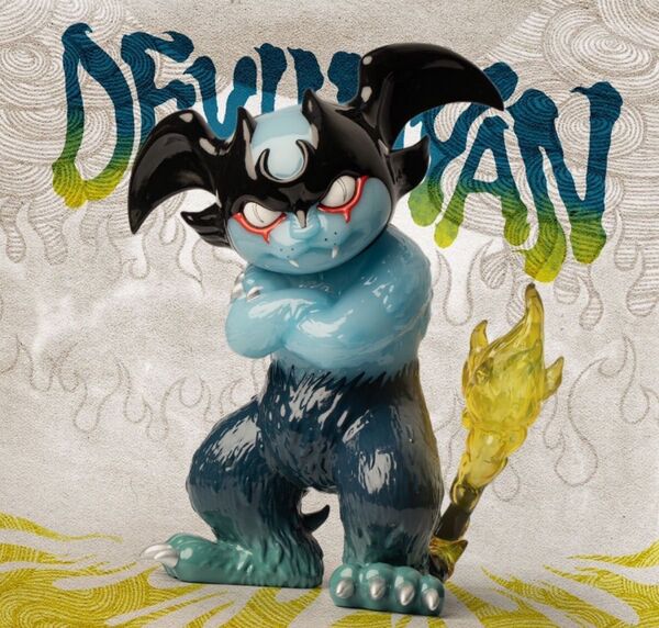 デビルニャン DEVILNYAN (GID Blue Ver.) 蓄光 ソフビ