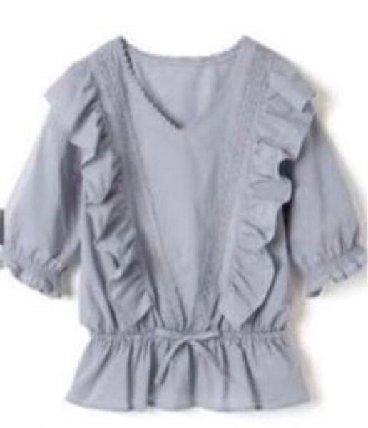 GRL レースフリルウエストドロストトップス