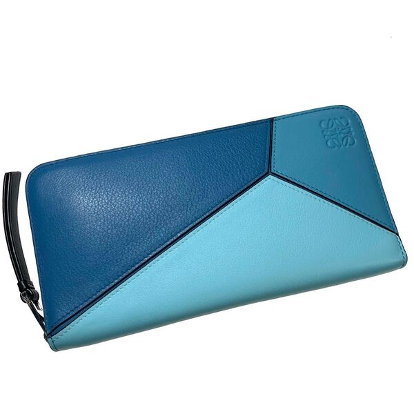 極美品 LOEWE パズル 長財布 ラウンドジップ アナグラム a410