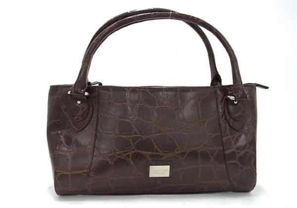 LANVIN COLLECTION レザー ハンドバッグ トート 肩掛 ブラウン