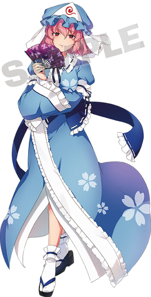 【送料無料】東方projectでかステッカー(西行寺幽々子)同人グッズ