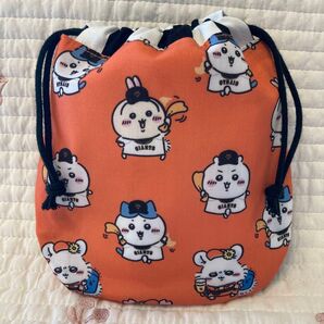 No.78 ちいかわ ジャイアンツ 巨人 ミニ巾着袋 ハンドメイド