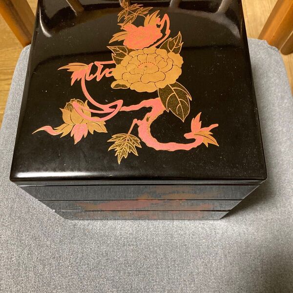 三段漆器重箱 未使用品