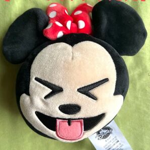 【激レア♪日本未発売】ミニーマウス 絵文字 顔文字 ゆるふわ ぬいぐるみ 手のり ディズニー emoji