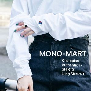 美品 MONO-MART Champion Authentic T-SHIRTS Long Sleeve T 目2つ付き