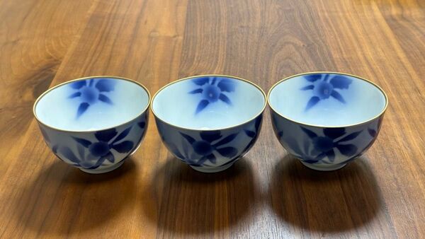 湯呑 茶器 深川製 3個 深川製磁