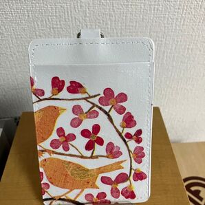 定期入れリール付きデコパージュ 幸福の鳥