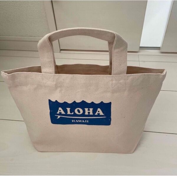 新品未使用 ALOHAロゴ トートバッグ ランチバッグ