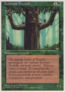 010348-002 4E/4ED 鉄の根の樹人族/Ironroot Treefolk 英1枚