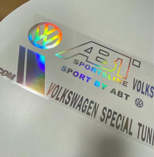 フォルクスワーゲン ドアステッカー 転写式ステッカー ホログラム 左右セット ステッカー VIP