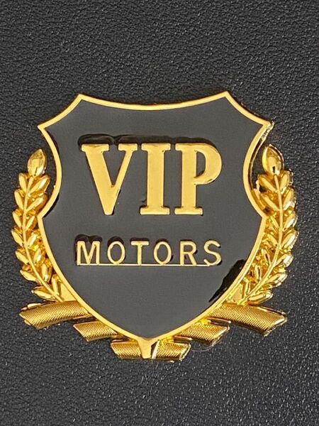 2枚セット VIP エンブレム ステッカー ドレスアップ ゴールド