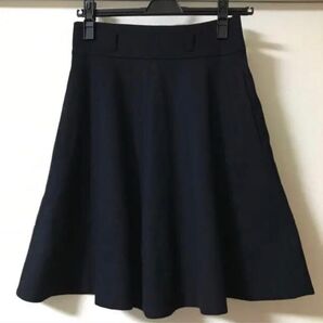 【美品】Rubyrivet ルビーリベット フレアスカート ネイビー 紺 秋冬物
