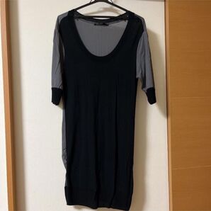 YEVS イーブス ワンピース トップス カットソー Tシャツ 黒 ブラック