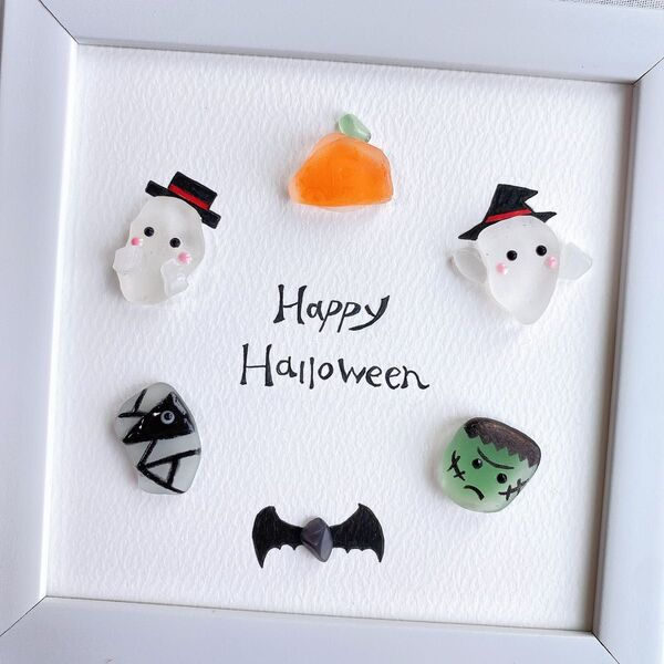 シーグラスアート ハロウィン インテリア 飾り 雑貨
