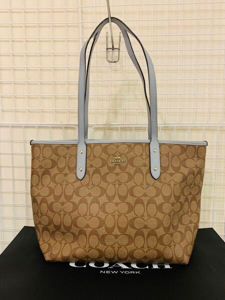 COACH コーチ トートバッグ ハンドバッグ レザーPVC
