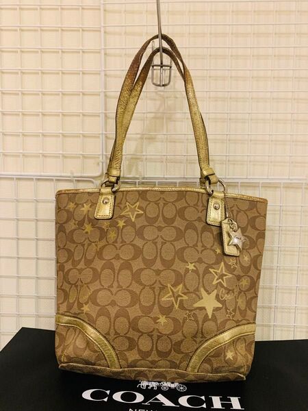 COACH コーチ トートバッグ ハンドバッグ レザーPVC