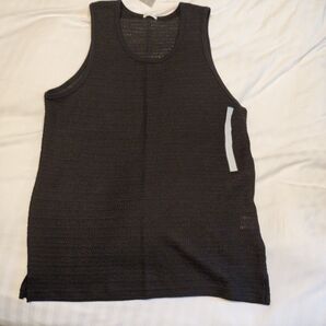 黒メッシュのメンズタンクトップ XL サイズ