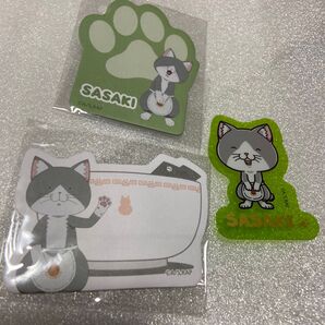 ラーメン赤猫佐々木ダイカットクリアステッカー付箋