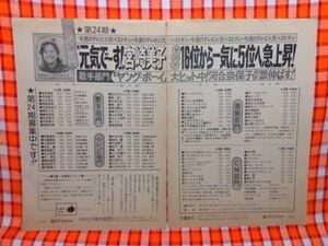 CN12193◆切抜き◇宮崎美子◇タレント部門・元気でーす！16位から一気に5位へ急上昇