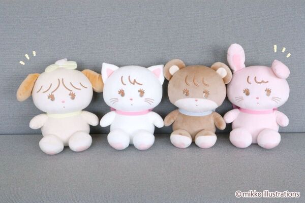 mikko characters ましゅもっち ぬいぐるみ 4点セット