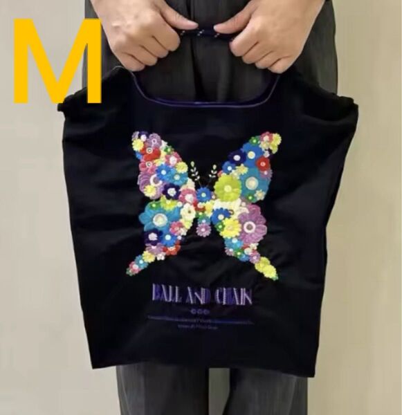 29日価格【花蝶】エコバッグ ナイロン ボールアンドチェーン M トートバッグ