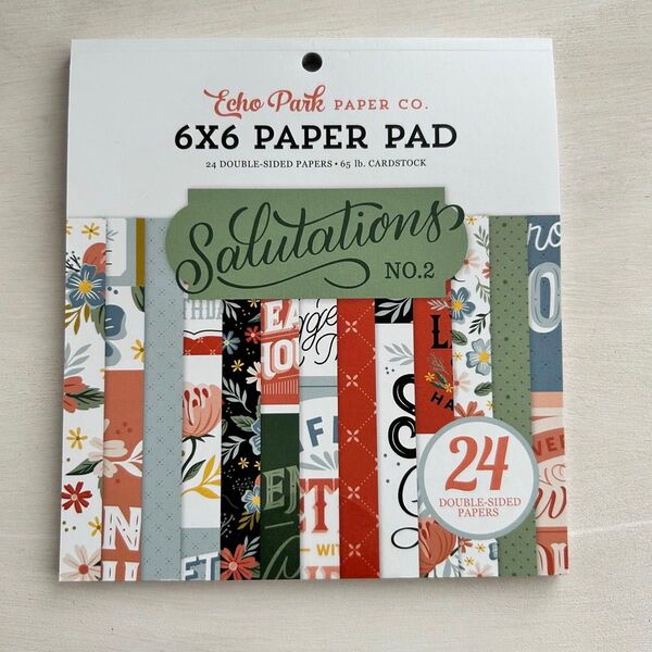 【新品】Echo Park 6インチパッド ( Salutations No.2) ジャンクジャーナル コラージュ