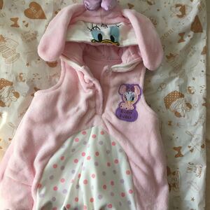  Disney baby tiji- girl pretty with a hood . warm cartoon-character costume 110. pink .. ear choki? autumn winter 