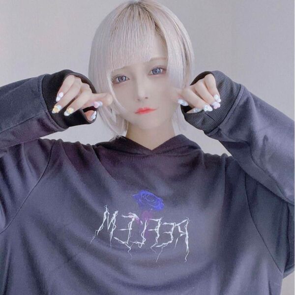 『REFLEM/レフレム』ローズプリントパーカー/プルオーバーパーカー フーディー