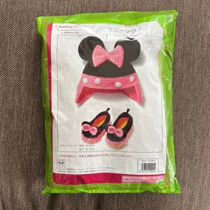 【新品】ミニーマウス ニット帽と靴下手作りキット ベルメゾン