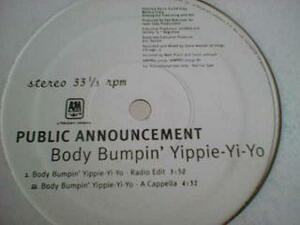 R&B Public Announcement / Body Bumpin' Yippie Yi Yo 12インチです。