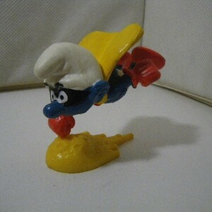  Vintage Smurf PVC figure Surfboard kf715