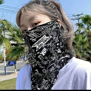 フェイスカバー フェイスマスク マスク 総柄