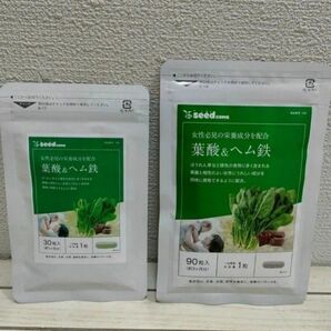 『 葉酸 ヘム鉄 / 約1ヶ月分 + 約3ヶ月分 』■ ビタミンM ビタミンB群 / カルシウム 配合