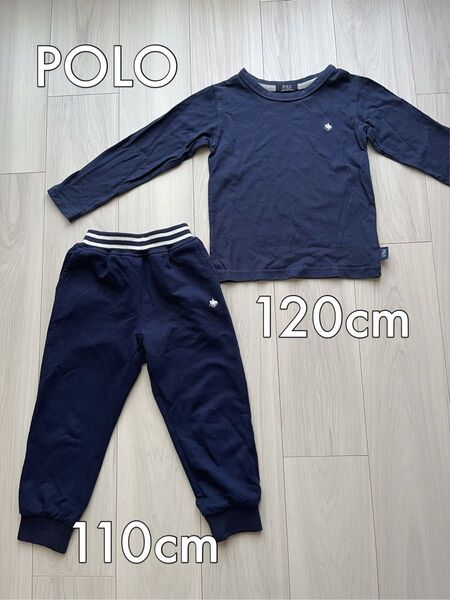 POLO キッズパンツ.ロンt 2点セット 120cm 110cm ネイビー