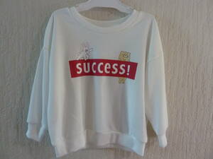 ** cat Chan &... Chan [ cat nohi-] sweatshirt * girls woman . size 110* white group * new goods unused tag attaching **
