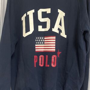 Polo byRalphLauren M ヴィンテージ USA Mロゴ 国旗 レア商品