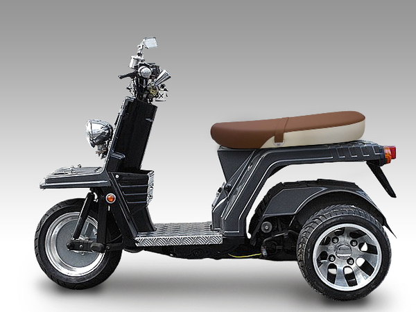 TD01.TD02 ホンダ ジャイロX用 タンデムロングシート(ツートン) 軽二輪登録 側車登録 二人乗り ニケツ ホンダジャイロ