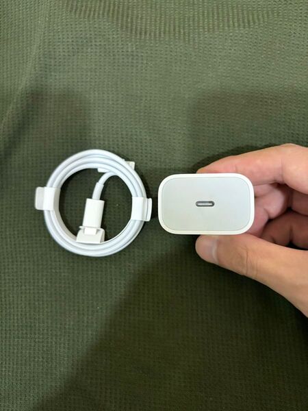 Apple 純正20w USB 電源アダプタとUSB-C to lightingケーブル