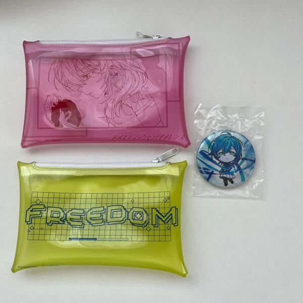 Adoアソート2 ガチャ 缶バッジ ポーチ