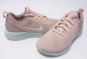 NIKE WMNS ODYSSEY REACT beige pink 23cm Nike wi men's Odyssey rear kto running sport shoes AO9820-201