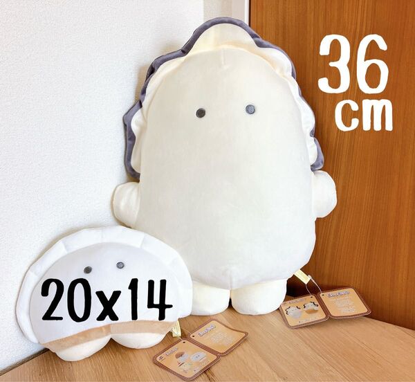 ★求心フレンズ 牡蠣ましゅもっち ぬいぐるみ 餃子 おてのりましゅもっち 鈴カステラ・餃子・プリン タグ付き 未使用★ 2点 A